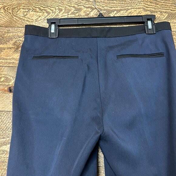Vince Skinny Relaxed Dress Pants Navy Blue Ankle Length Size 6 - Picture 4 of 7